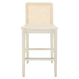 SAFAVIEH Home Benicio 25-inch Rattan Counter Stool [SET of 2] - 19Wx22Dx38H