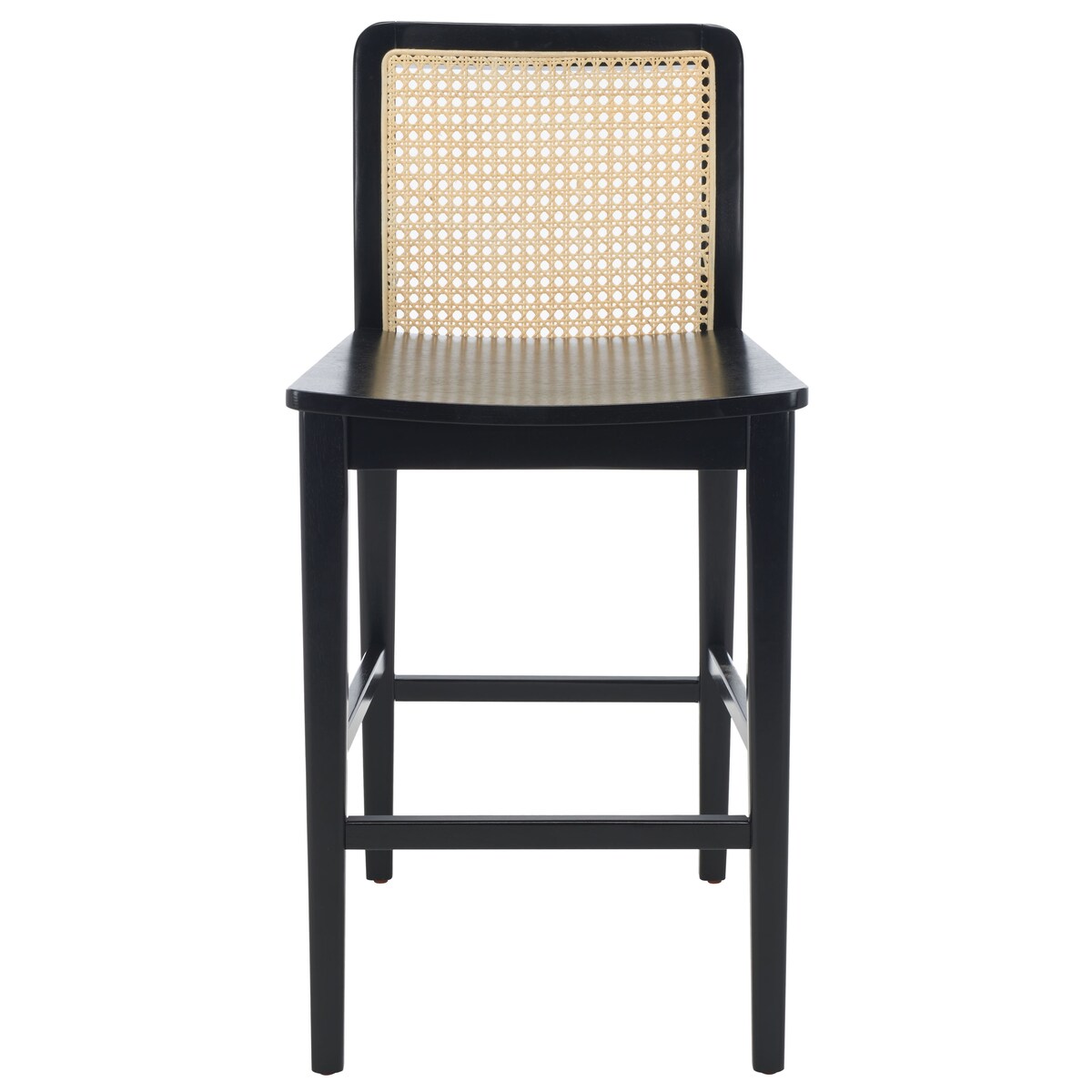 SAFAVIEH Home Benicio 25-inch Rattan Counter Stool [SET of 2] - 19Wx22Dx38H