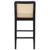 SAFAVIEH Home Benicio 25-inch Rattan Counter Stool [SET of 2] - 19Wx22Dx38H