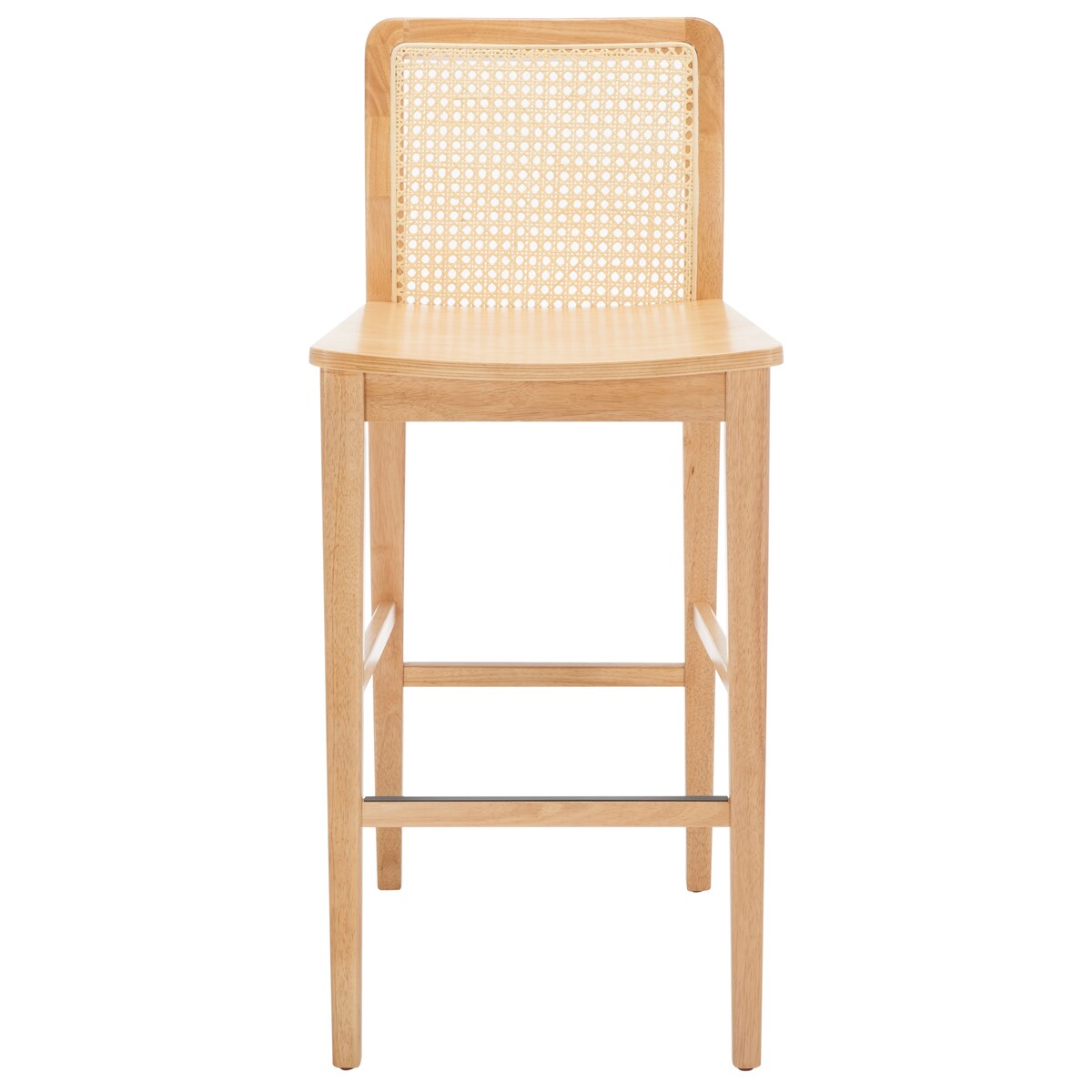 SAFAVIEH Home Benicio 29-inch Rattan Bar Stool [SET of 2] - 19Wx23Dx42H