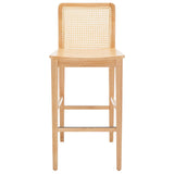 SAFAVIEH Home Benicio 29-inch Rattan Bar Stool [SET of 2] - 19Wx23Dx42H