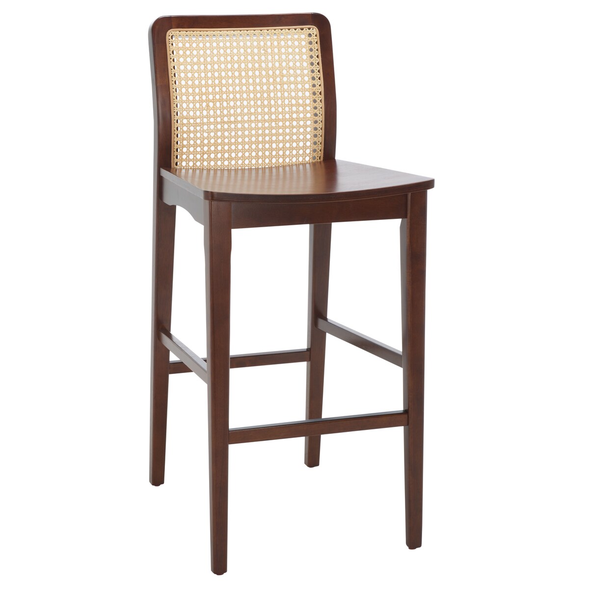 SAFAVIEH Home Benicio 29-inch Rattan Bar Stool [SET of 2] - 19Wx23Dx42H