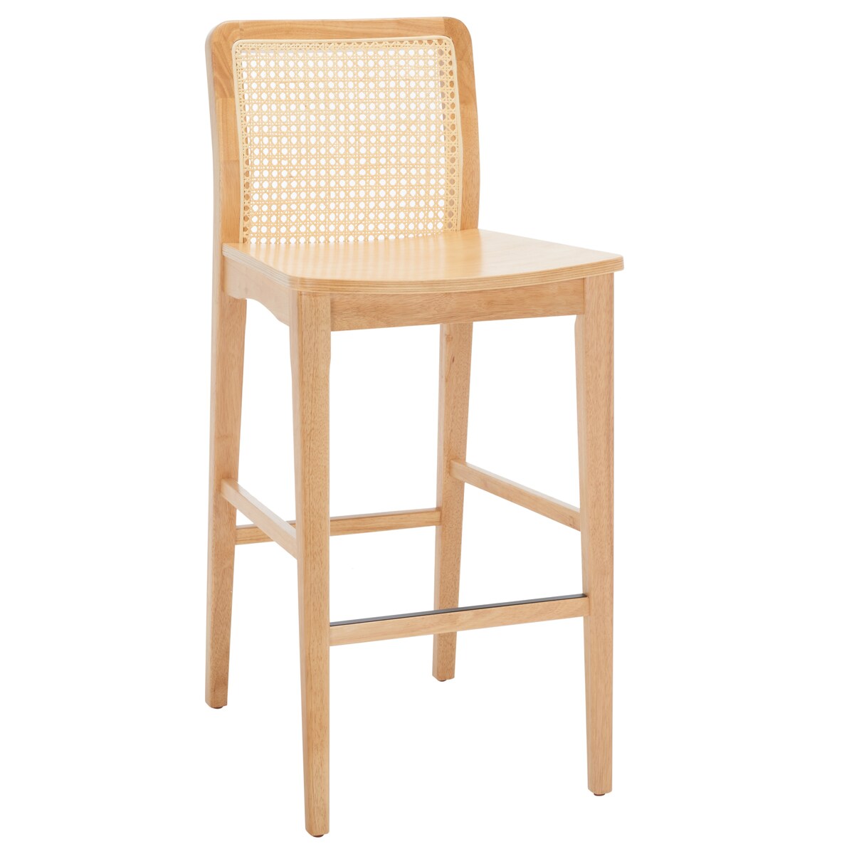 SAFAVIEH Home Benicio 29-inch Rattan Bar Stool [SET of 2] - 19Wx23Dx42H