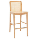 SAFAVIEH Home Benicio 29-inch Rattan Bar Stool [SET of 2] - 19Wx23Dx42H