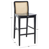 SAFAVIEH Home Benicio 29-inch Rattan Bar Stool [SET of 2] - 19Wx23Dx42H