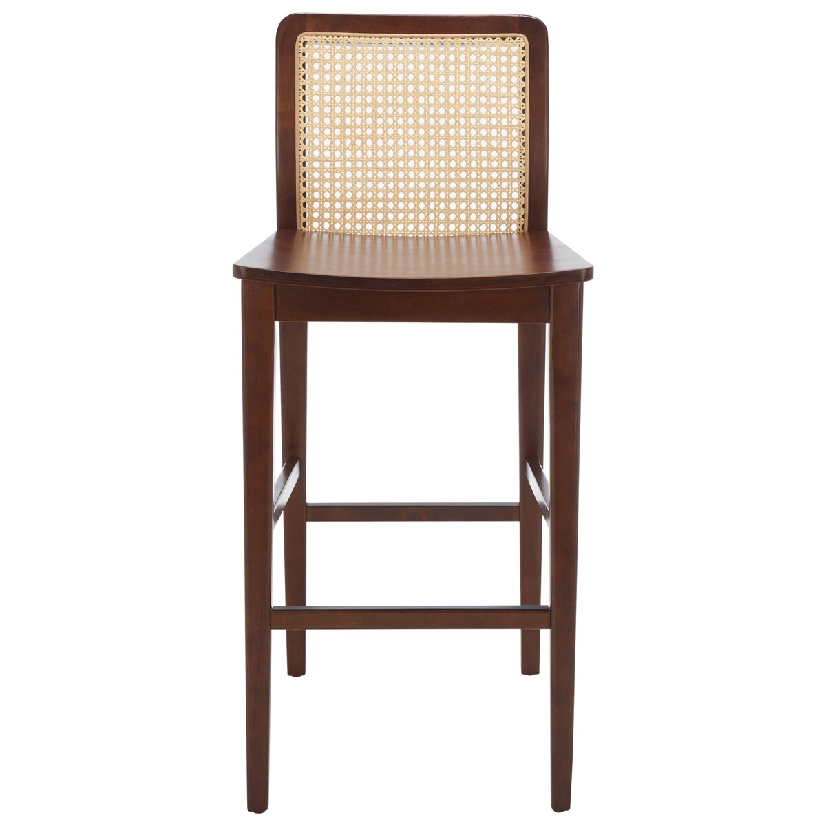 SAFAVIEH Home Benicio 29-inch Rattan Bar Stool [SET of 2] - 19Wx23Dx42H