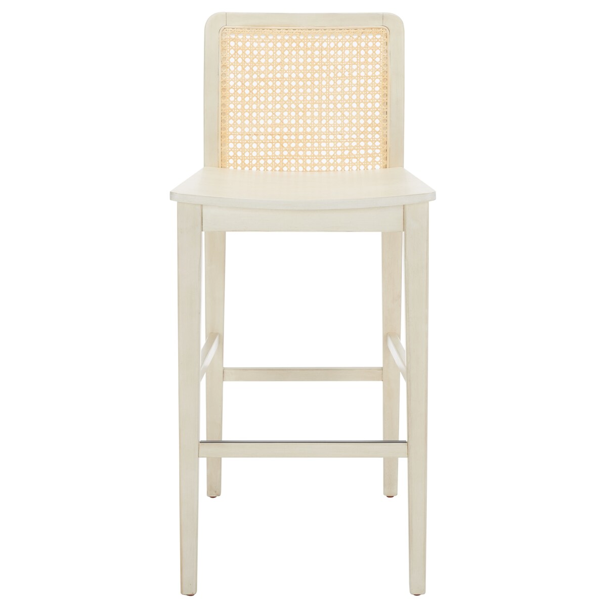 SAFAVIEH Home Benicio 29-inch Rattan Bar Stool [SET of 2] - 19Wx23Dx42H