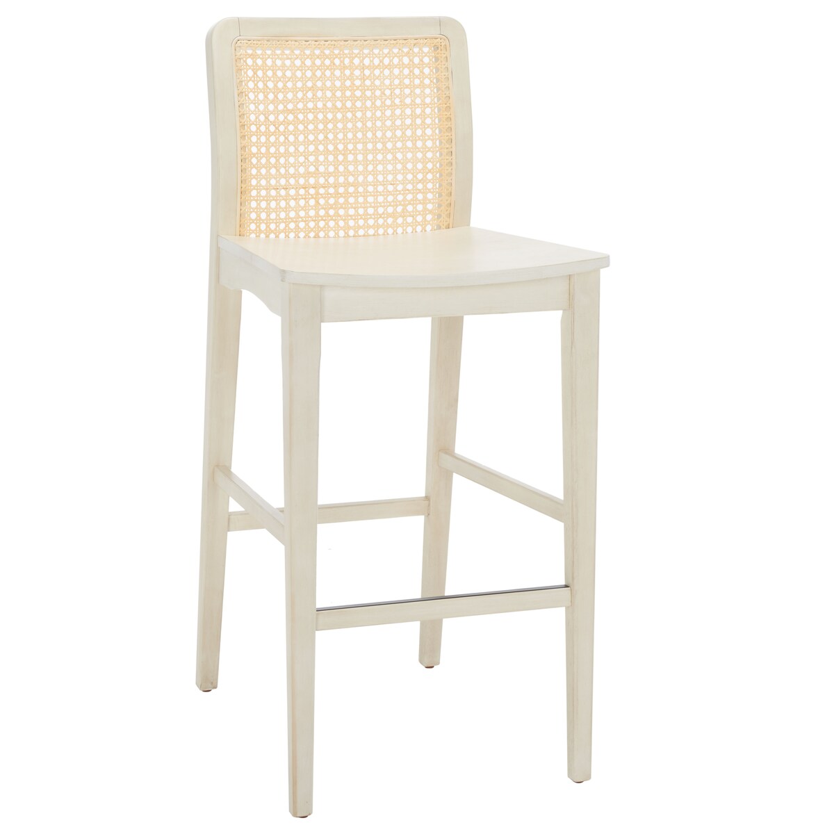 SAFAVIEH Home Benicio 29-inch Rattan Bar Stool [SET of 2] - 19Wx23Dx42H