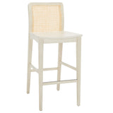 SAFAVIEH Home Benicio 29-inch Rattan Bar Stool [SET of 2] - 19Wx23Dx42H