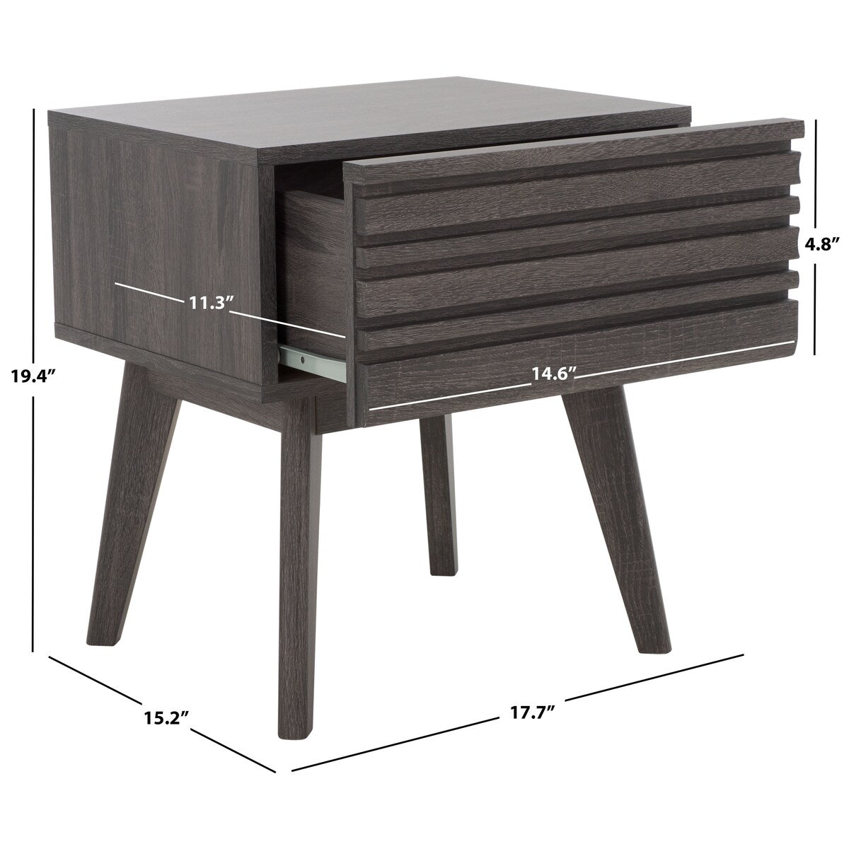 SAFAVIEH Home Esma 1 Drawer Nightstand.