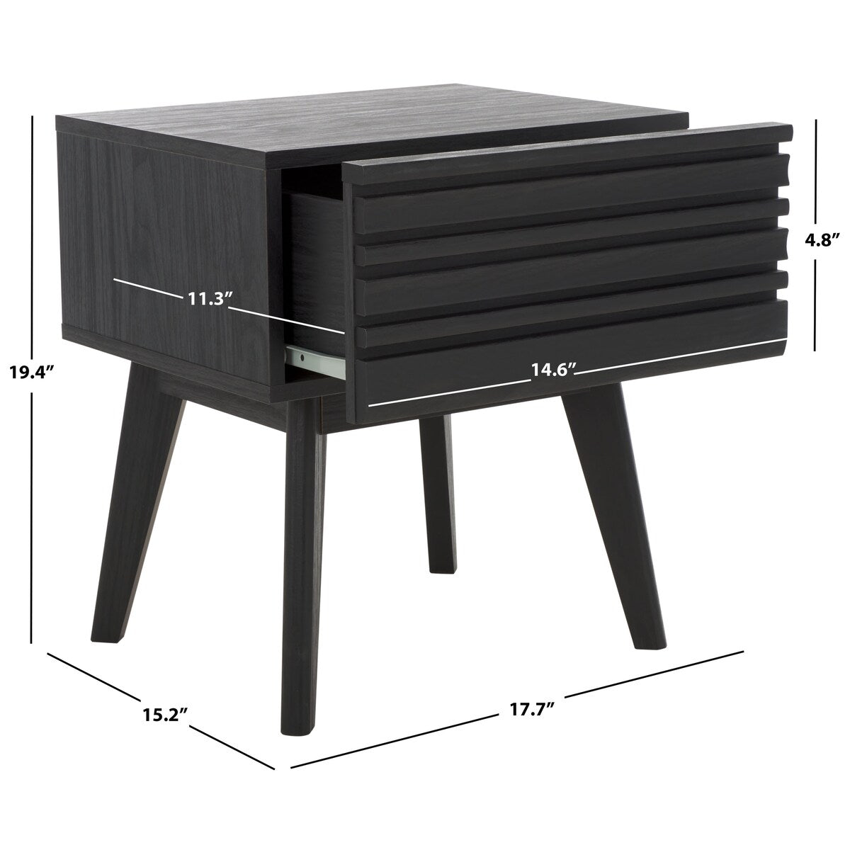 SAFAVIEH Home Esma 1 Drawer Nightstand.