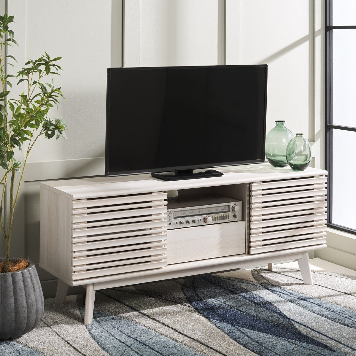 SAFAVIEH Home Esma Low Sideboard/Media Stand - 55Wx15Dx24H