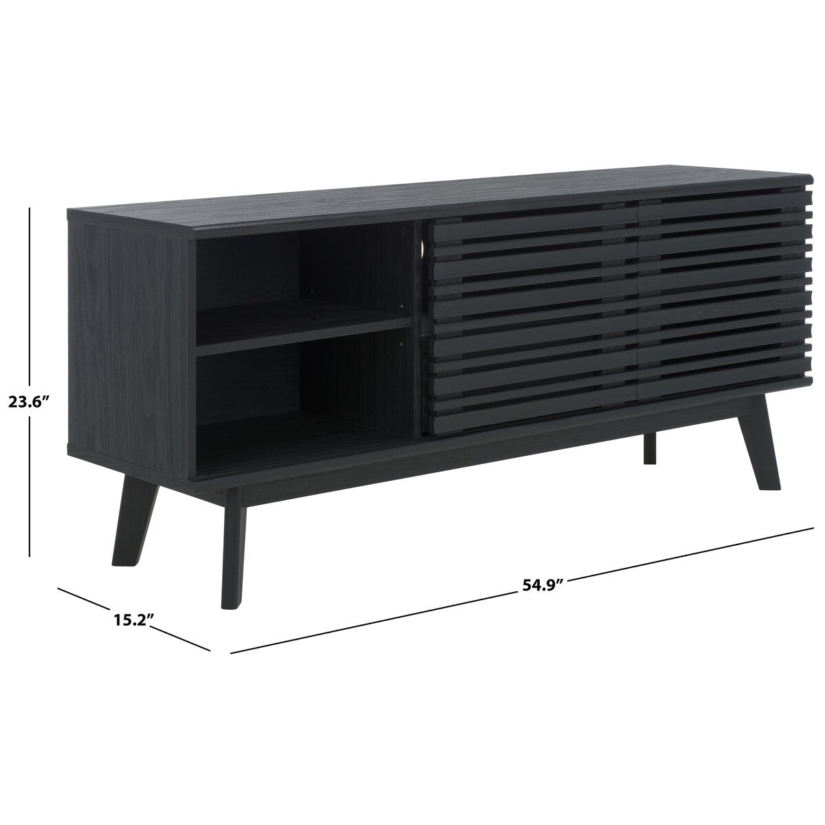 SAFAVIEH Home Esma Low Sideboard/Media Stand - 55Wx15Dx24H