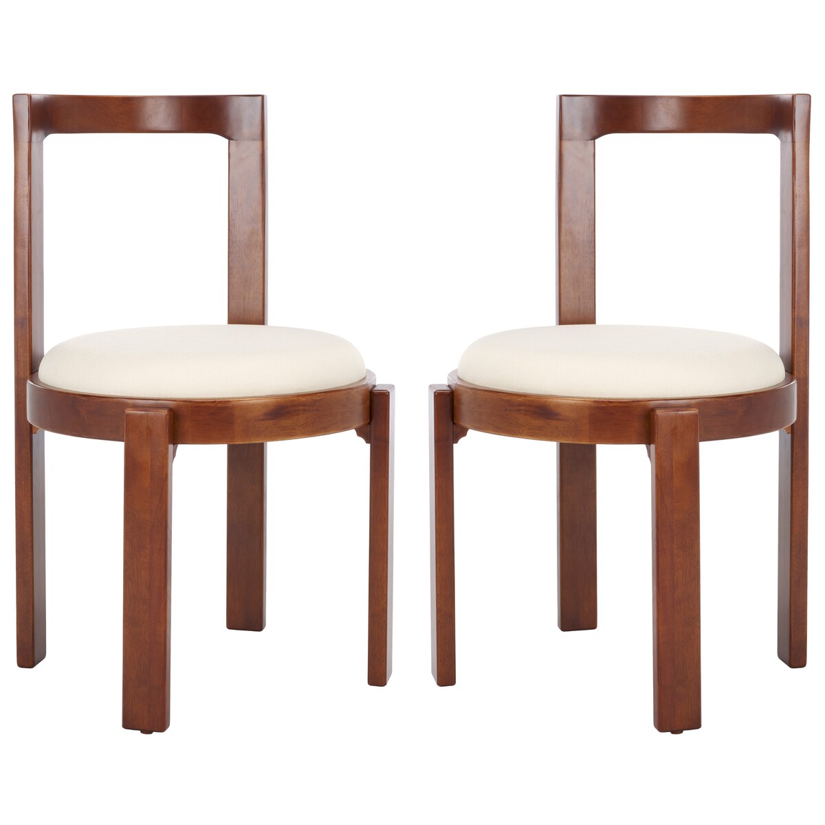 SAFAVIEH Home Estes 19-inch Round Dining Chair [SET of 2] - 20Wx21Dx33H