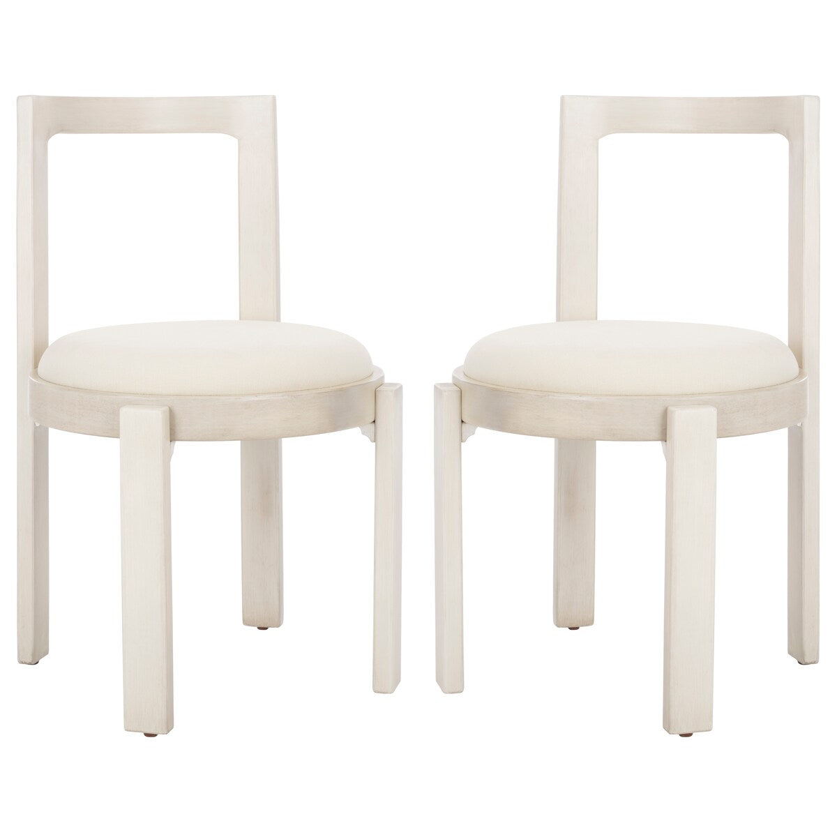 SAFAVIEH Home Estes 19-inch Round Dining Chair [SET of 2] - 20Wx21Dx33H