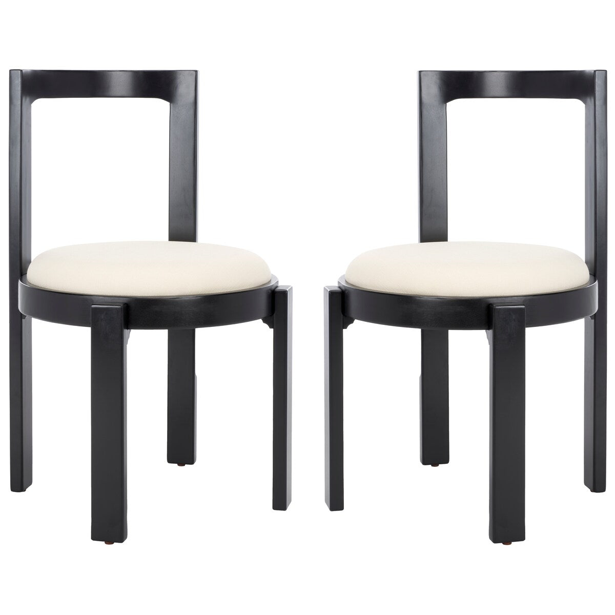 SAFAVIEH Home Estes 19-inch Round Dining Chair [SET of 2] - 20Wx21Dx33H