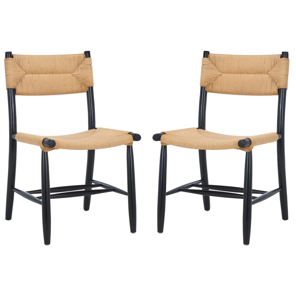 SAFAVIEH Home Floryn 17-inch Rope Dining Chair [SET of 2] - 20Wx22Dx34H