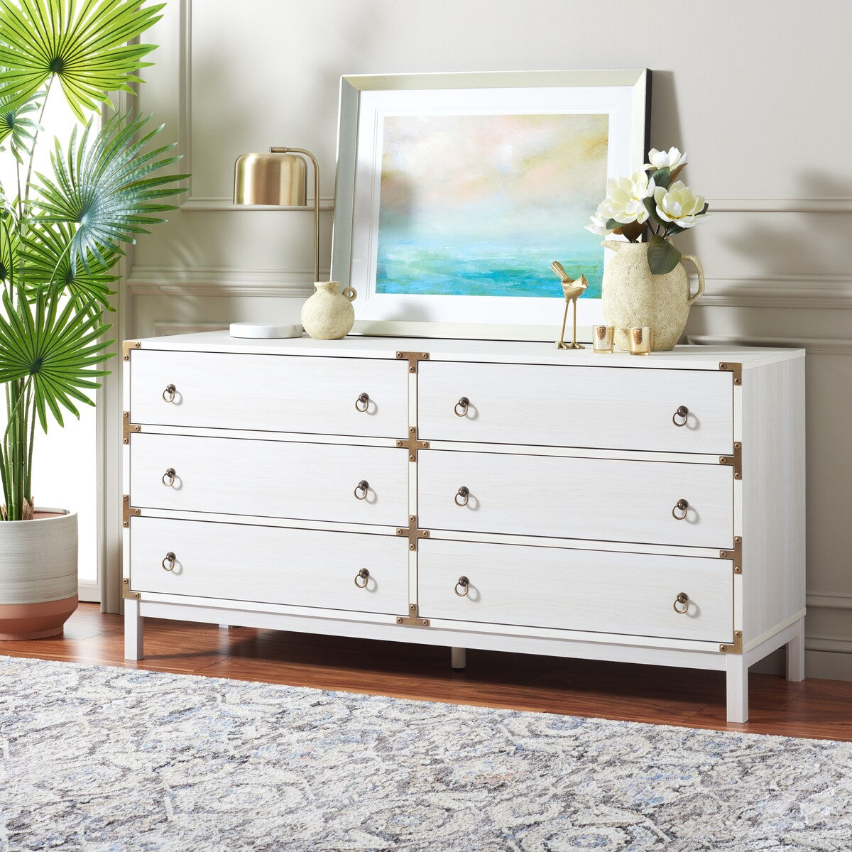 SAFAVIEH Home Galio 6 Drawer Chest