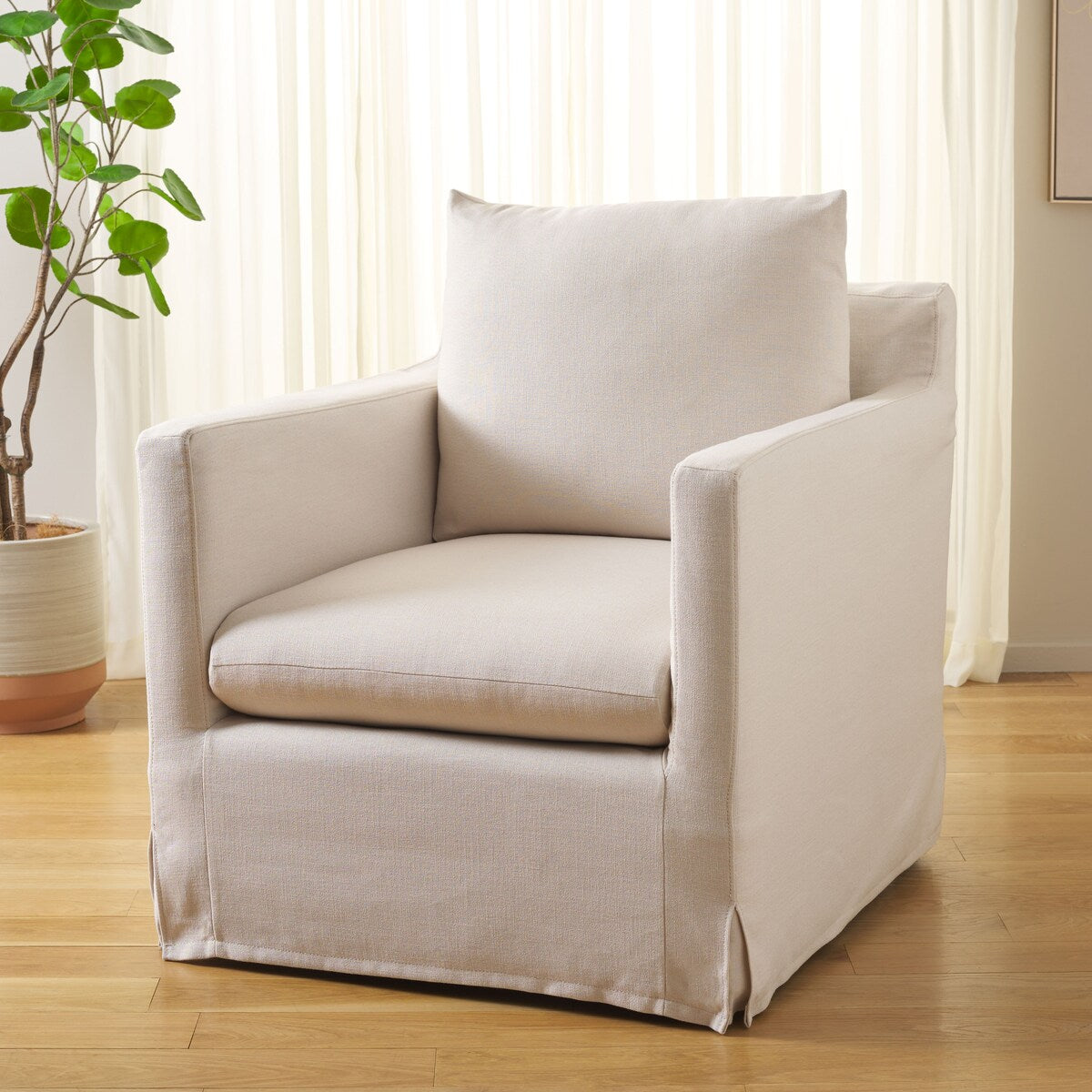 SAFAVIEH Home Hadara Swivel Accent Chair - 30Wx38Dx34H