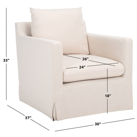 SAFAVIEH Home Hadara Swivel Accent Chair - 30Wx38Dx34H