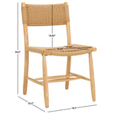 SAFAVIEH Home Hylos 17-inch Rope Dining Chair [SET of 2] - 20Wx22Dx34H