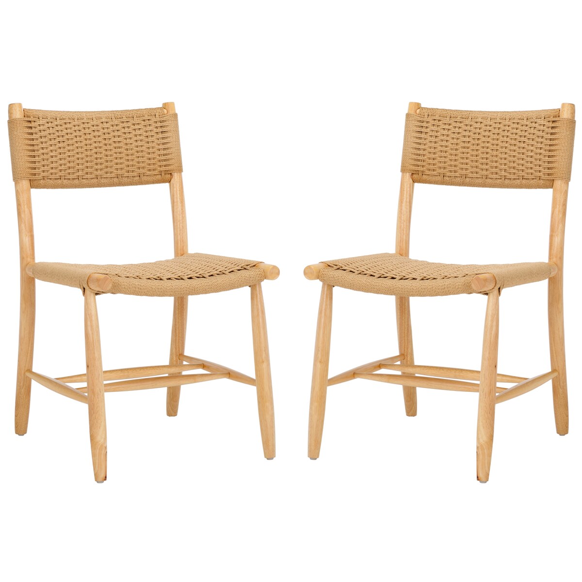 SAFAVIEH Home Hylos 17-inch Rope Dining Chair [SET of 2] - 20Wx22Dx34H