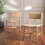 SAFAVIEH Home Hylos 17-inch Rope Dining Chair [SET of 2] - 20Wx22Dx34H