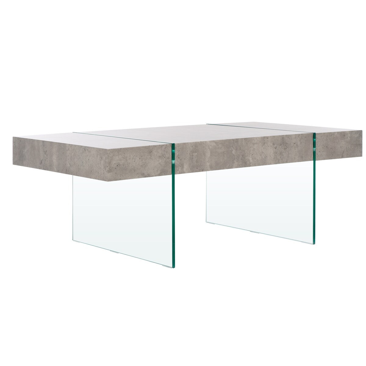 SAFAVIEH Home Jacob Rectangular Glass Leg Modern Coffee Table - 43Wx24Dx16H