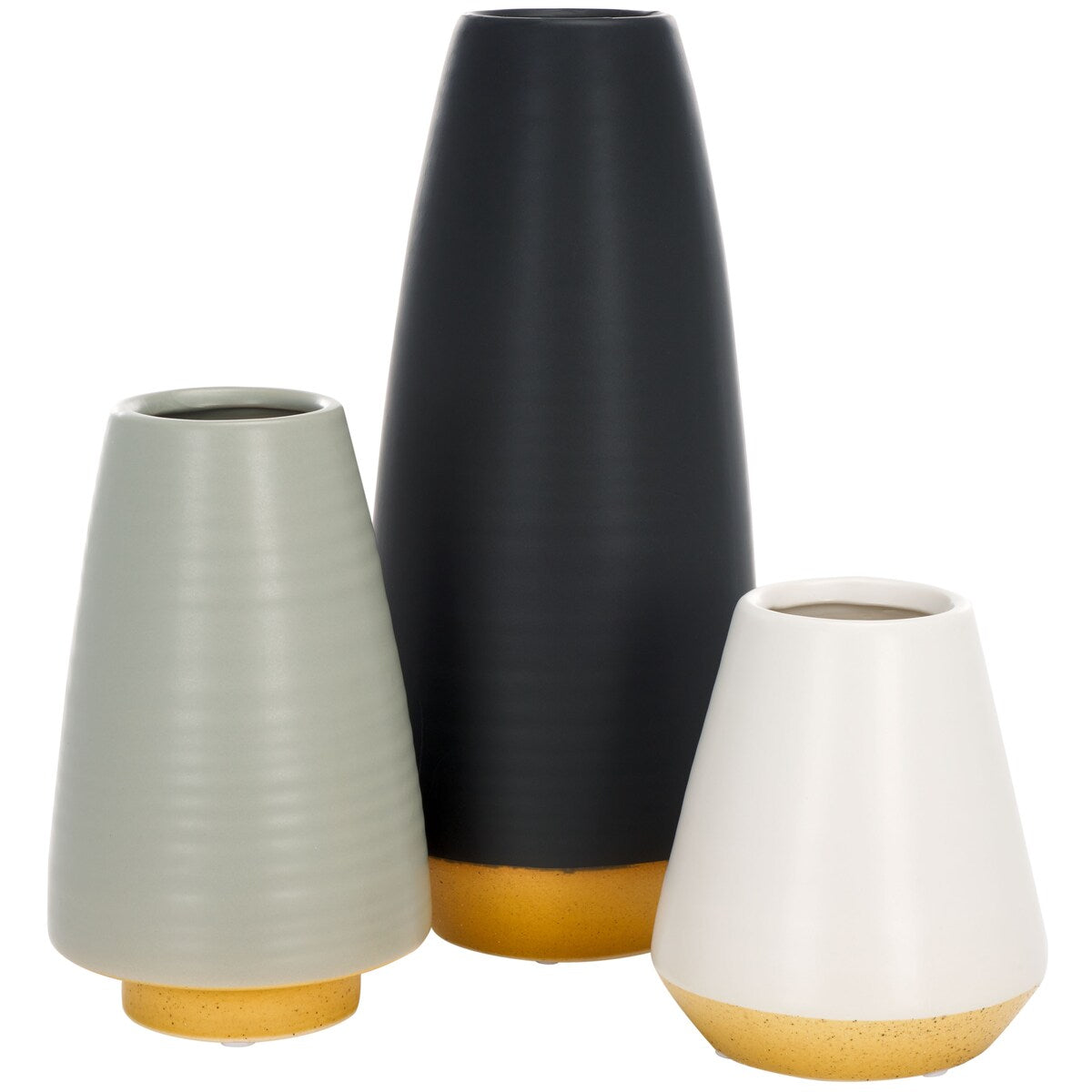 SAFAVIEH Home Joetta Ceramic Vase [SET of 3] - 6Wx6Dx14H