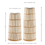 SAFAVIEH Home Kai Ceramic Vase [SET of 2] - 5Wx5Dx12H