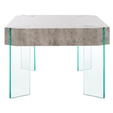 SAFAVIEH Home Katelyn Rectangular Contemporary Glass Leg Coffee Table - 43Wx24Dx16H