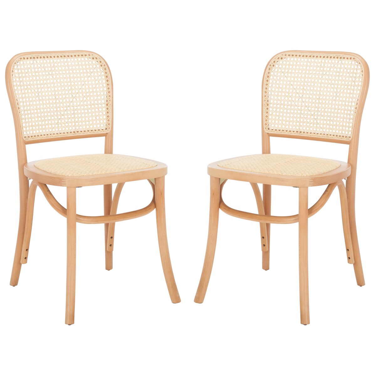 SAFAVIEH Home Keiko 18-inch Cane Dining Side Chair [SET of 2] - 18Wx20Dx32H