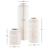 SAFAVIEH Home Luette Ceramic Vase [SET of 3] - 5Wx5Dx15H