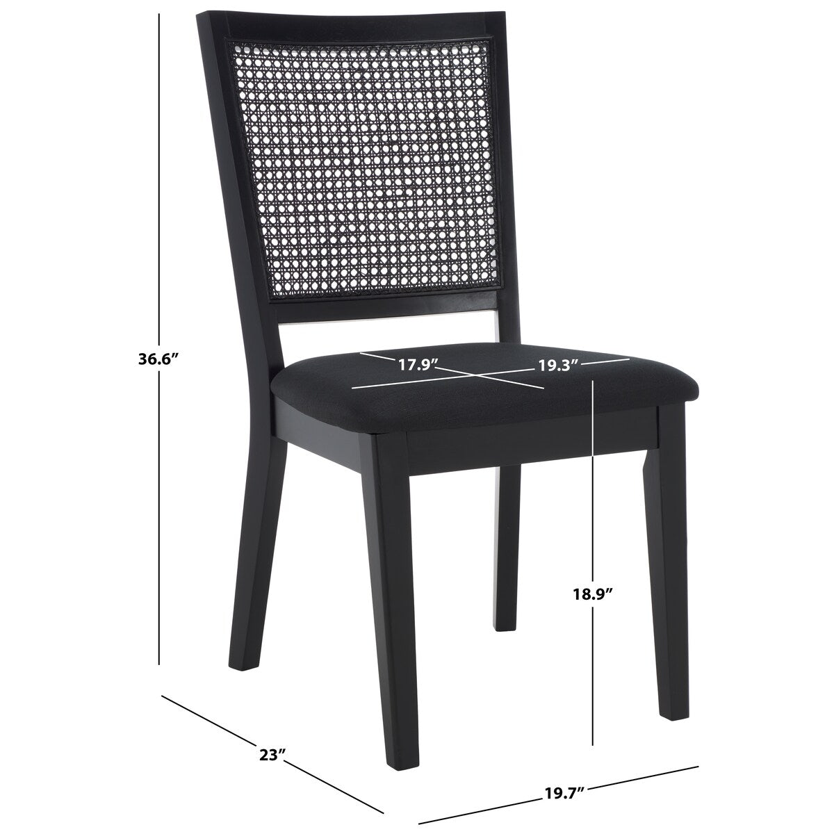 SAFAVIEH Home Margo 19-inch Dining Chair [SET of 2]. - 20Wx23Dx37H