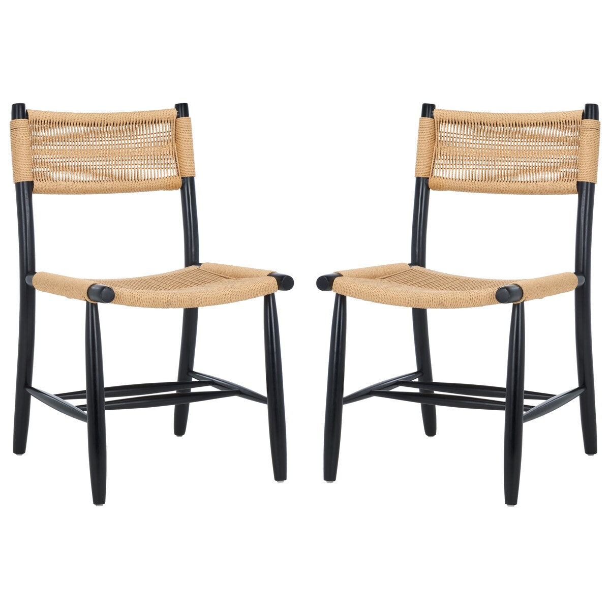 SAFAVIEH Home Masha 17-inch Rope Dining Chair [SET of 2] - 20Wx22Dx34H