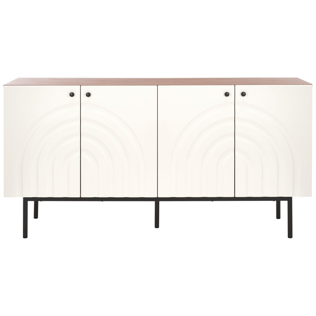 SAFAVIEH Home Mayln 4 Door Sideboard/Mediastand - 63Wx18Dx32H