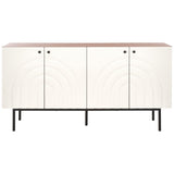 SAFAVIEH Home Mayln 4 Door Sideboard/Mediastand - 63Wx18Dx32H