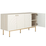 SAFAVIEH Home Mayln 4 Door Sideboard/Mediastand - 63Wx18Dx32H