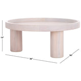 SAFAVIEH Home Meek 3 Leg Round Coffee Table - 36Wx36Dx15H