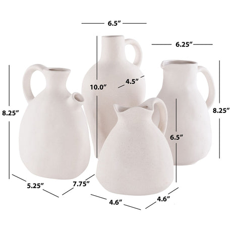 SAFAVIEH Home Misa Ceramic Vase [SET of 4] - 8Wx6Dx10H