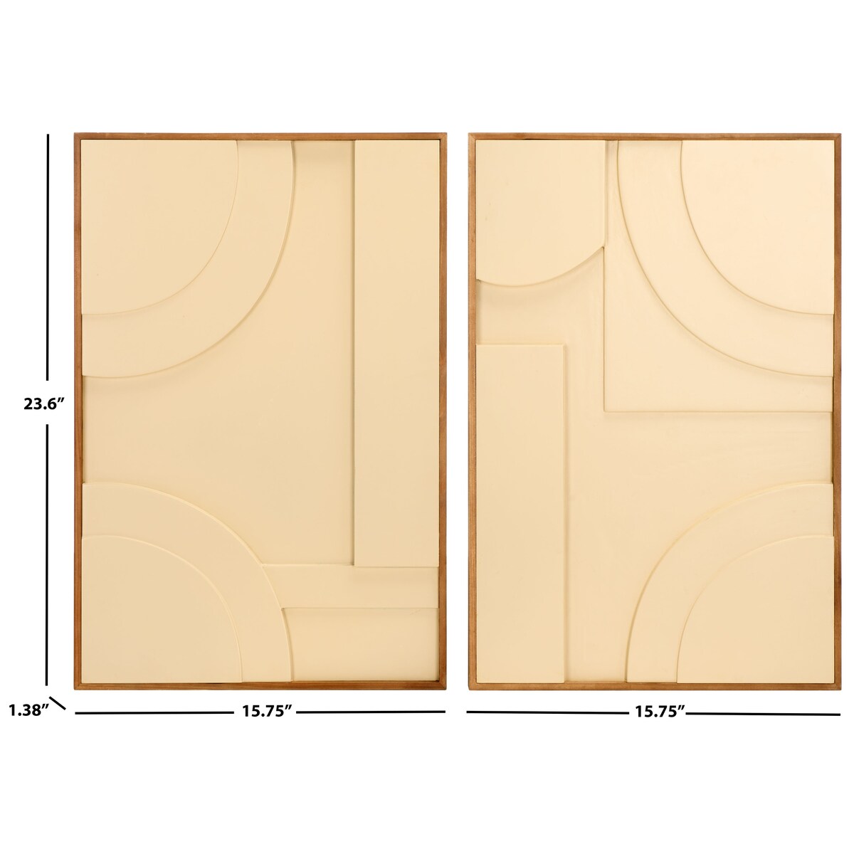 SAFAVIEH Home Modern Geometry 16 x 24-inch Wall Art [SET of 2]