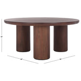 SAFAVIEH Home Mork 3 Leg Round Coffee Table - 40Wx40Dx18H