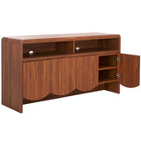 SAFAVIEH Home Narine 4 Door 2 Shelf Sideboard/Media Stand. - 61Wx18Dx32H