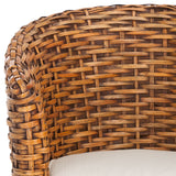 SAFAVIEH Home Omni Rattan Barrel Chair - 29Wx27Dx33H