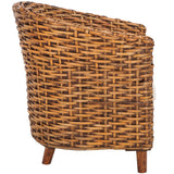 SAFAVIEH Home Omni Rattan Barrel Chair - 29Wx27Dx33H