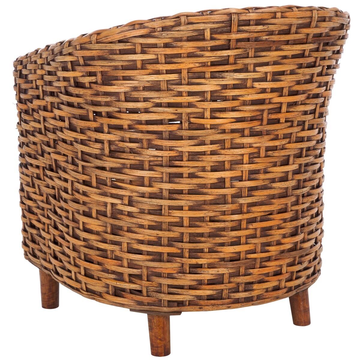 SAFAVIEH Home Omni Rattan Barrel Chair - 29Wx27Dx33H