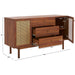 SAFAVIEH Home Piran 2 Door 3 Drawer Sideboard/Media. - 55Wx19Dx32H