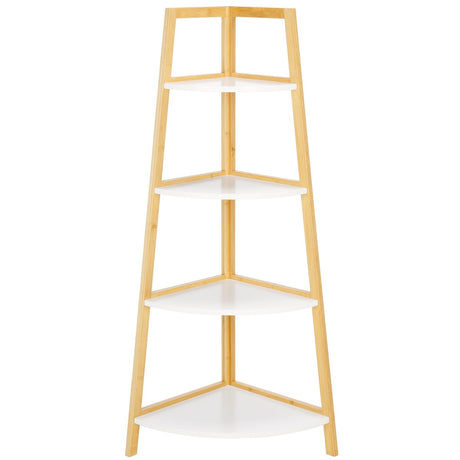 SAFAVIEH Home Rainier 4 Tier Corner Shelf - 16Wx16Dx47H