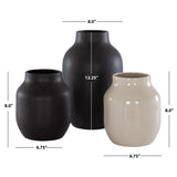 SAFAVIEH Home Raya Ceramic Vase [SET of 3] - 8Wx8Dx12H