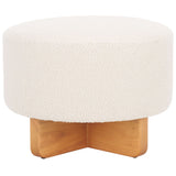 SAFAVIEH Home Riah Boucle Round Ottoman